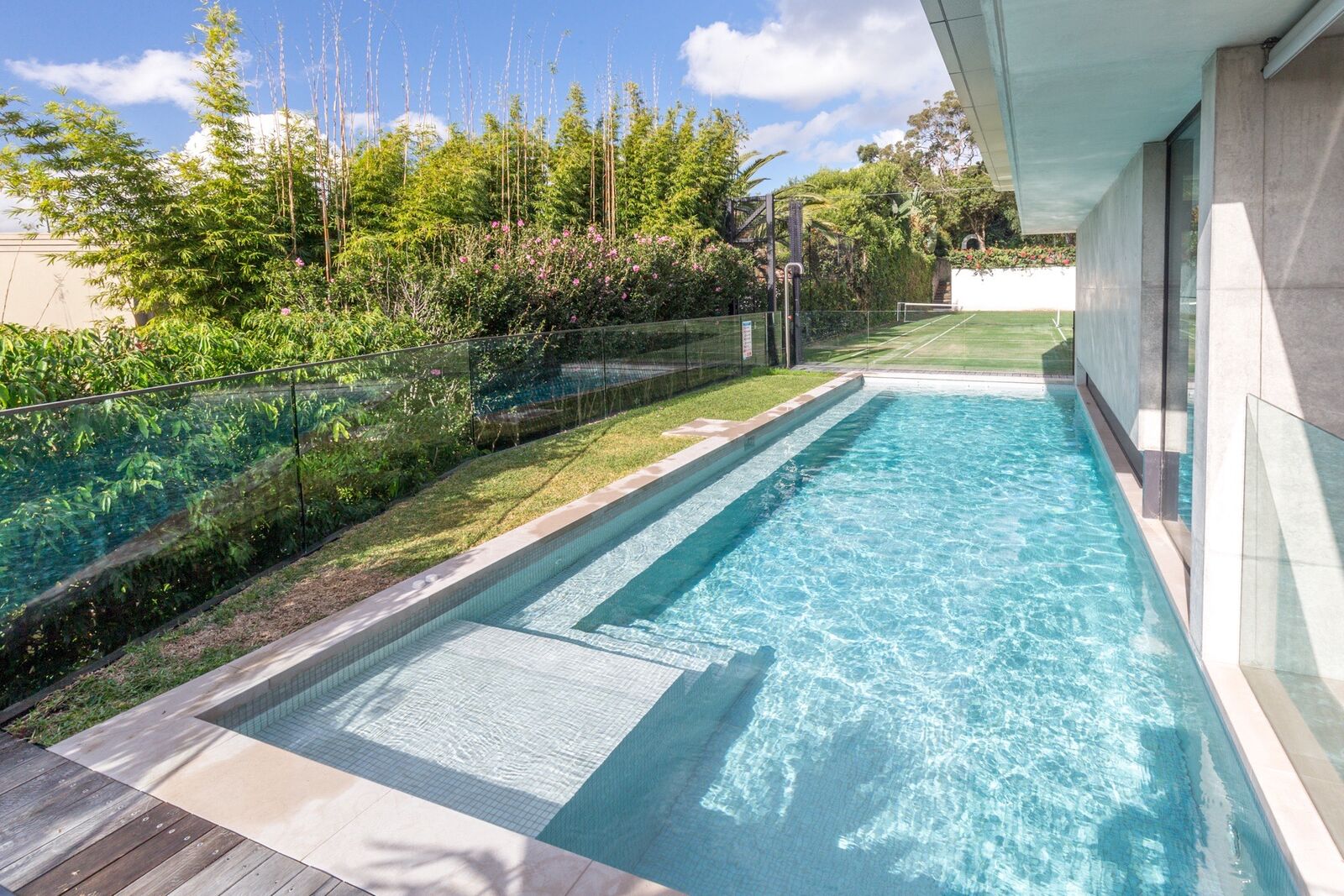 Wright Pools residential concrete pool, MK residence
