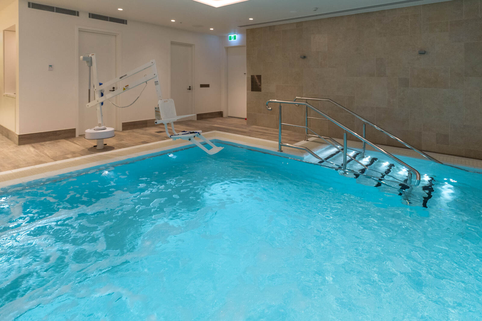 Spa jets in the hydrotherapy pool, Bayswater Gardens