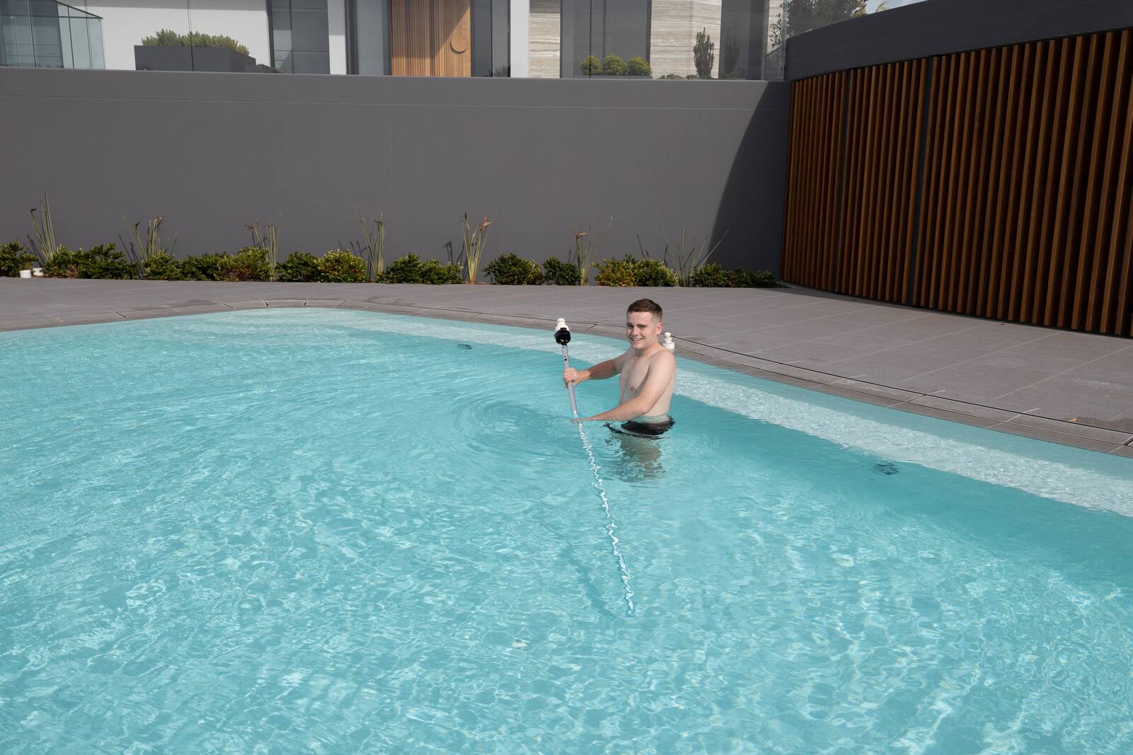 Pulpit Point Residence concrete pool by Wright Pools