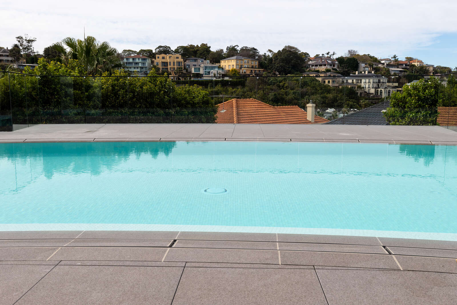 Infinity edge over the harbour and bridge, Pulpit Point Residence