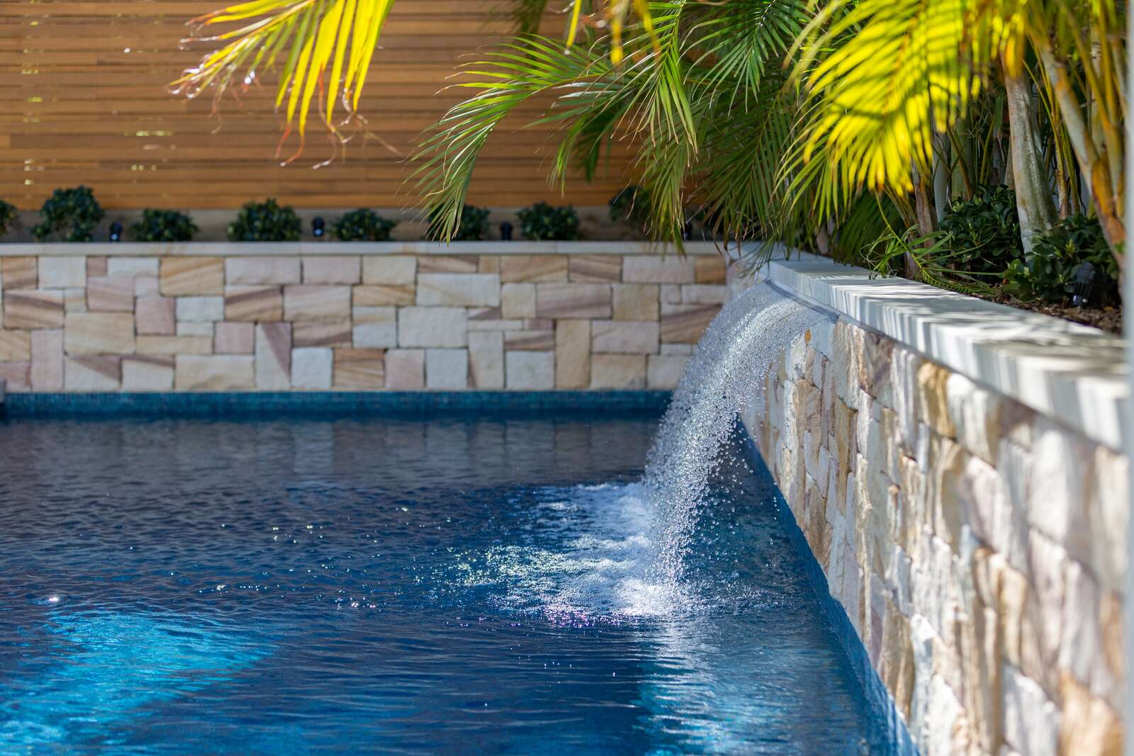Gupta Residence pool, wide view