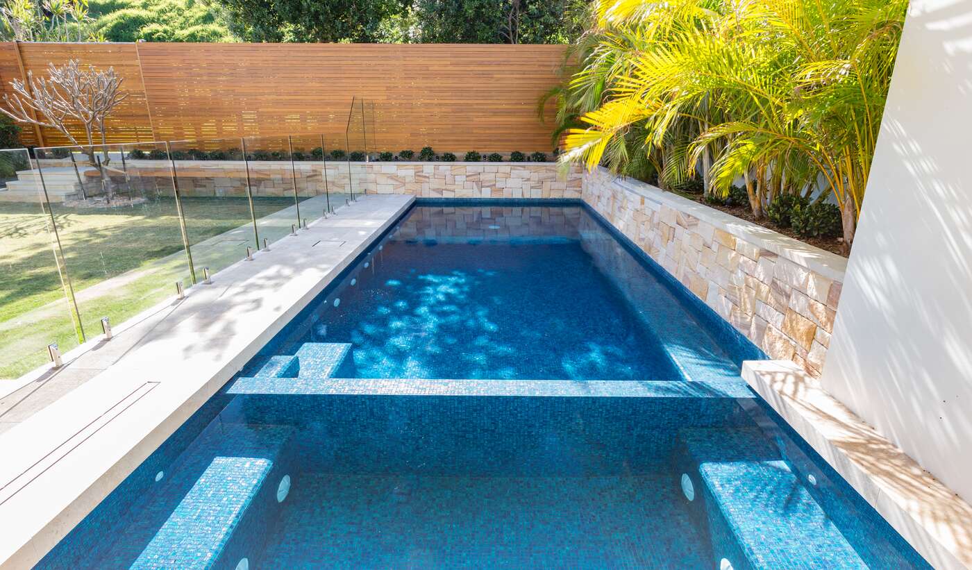 Hastings Residence concrete pool, Mosman, main view