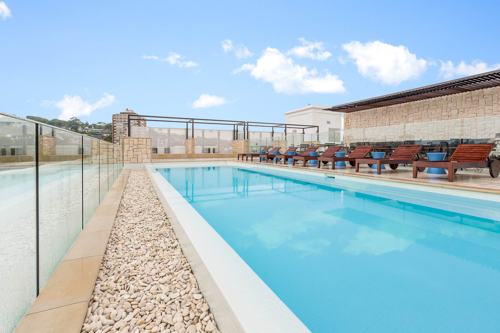 Rooftop pool and loungers, InterContinental Sydney