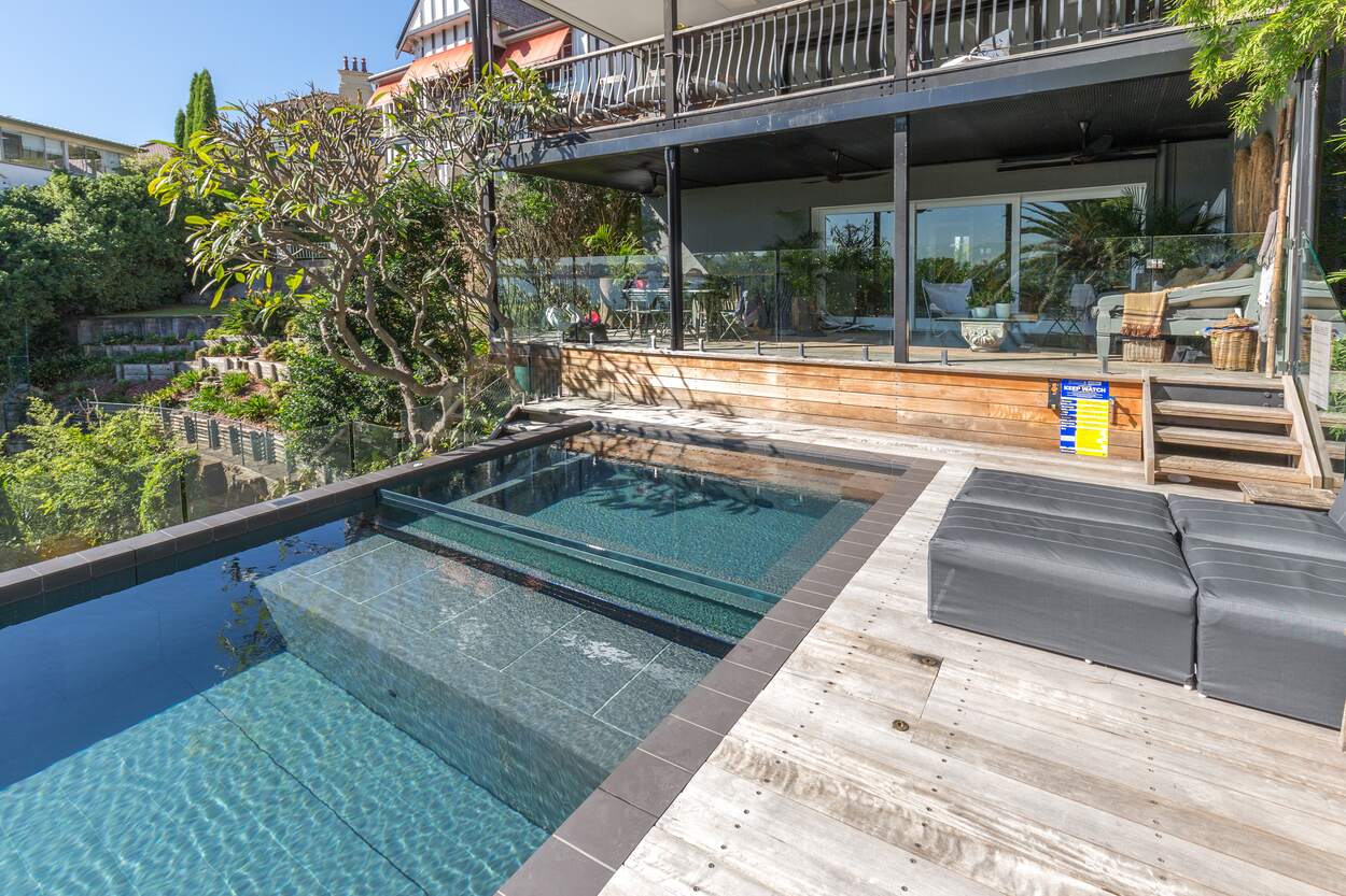 Darling Point pool, viewed from the residence