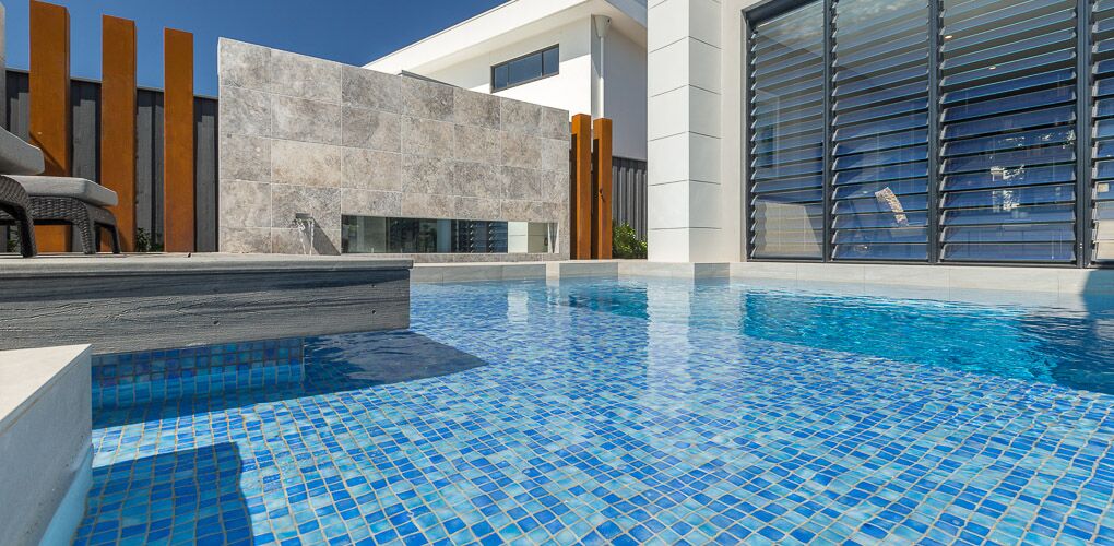 Kellyville Residence pool, mosaic interior detail