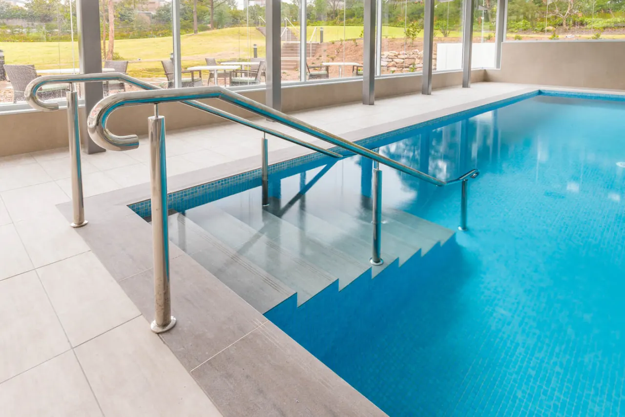 Pool and garden view, Little Bay Retirement Village