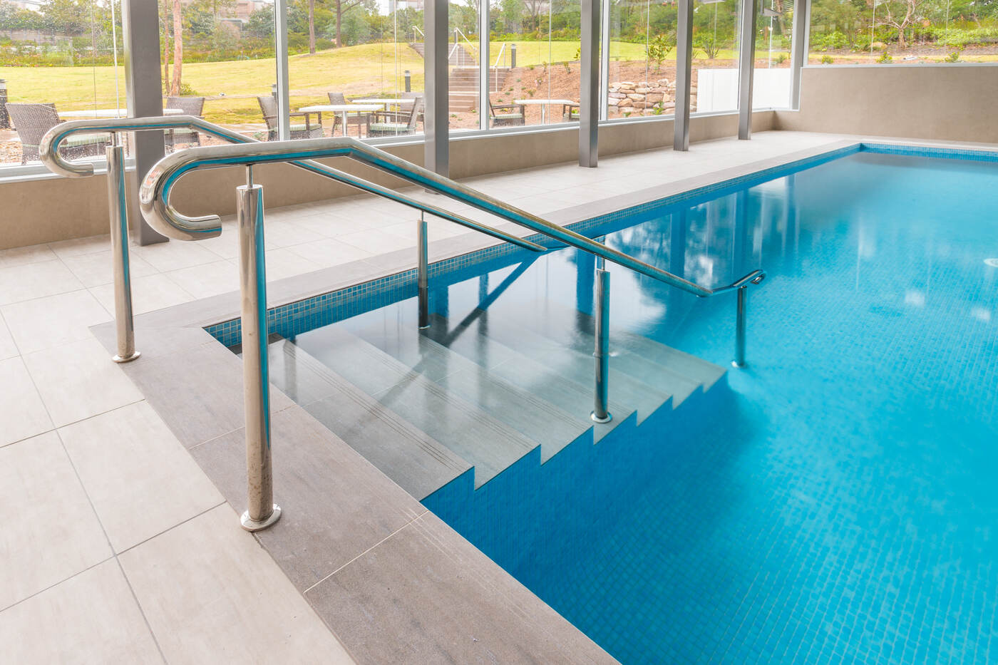 Pool and garden view, Little Bay Retirement Village