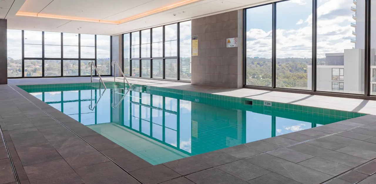 The Cambridge concrete pool by Wright Pools