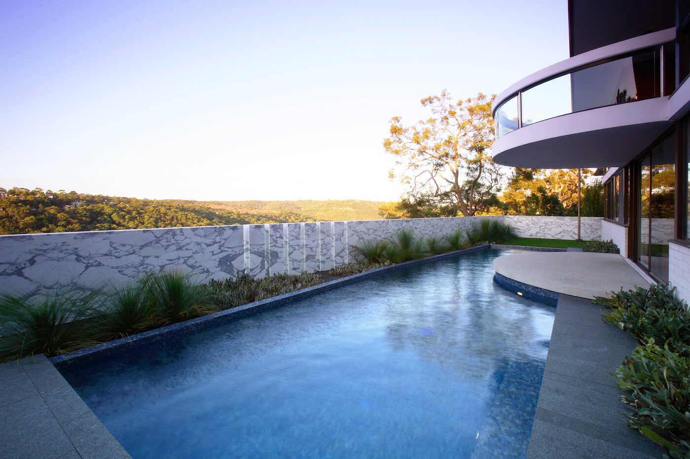 Scard Residence pool, valley outlook