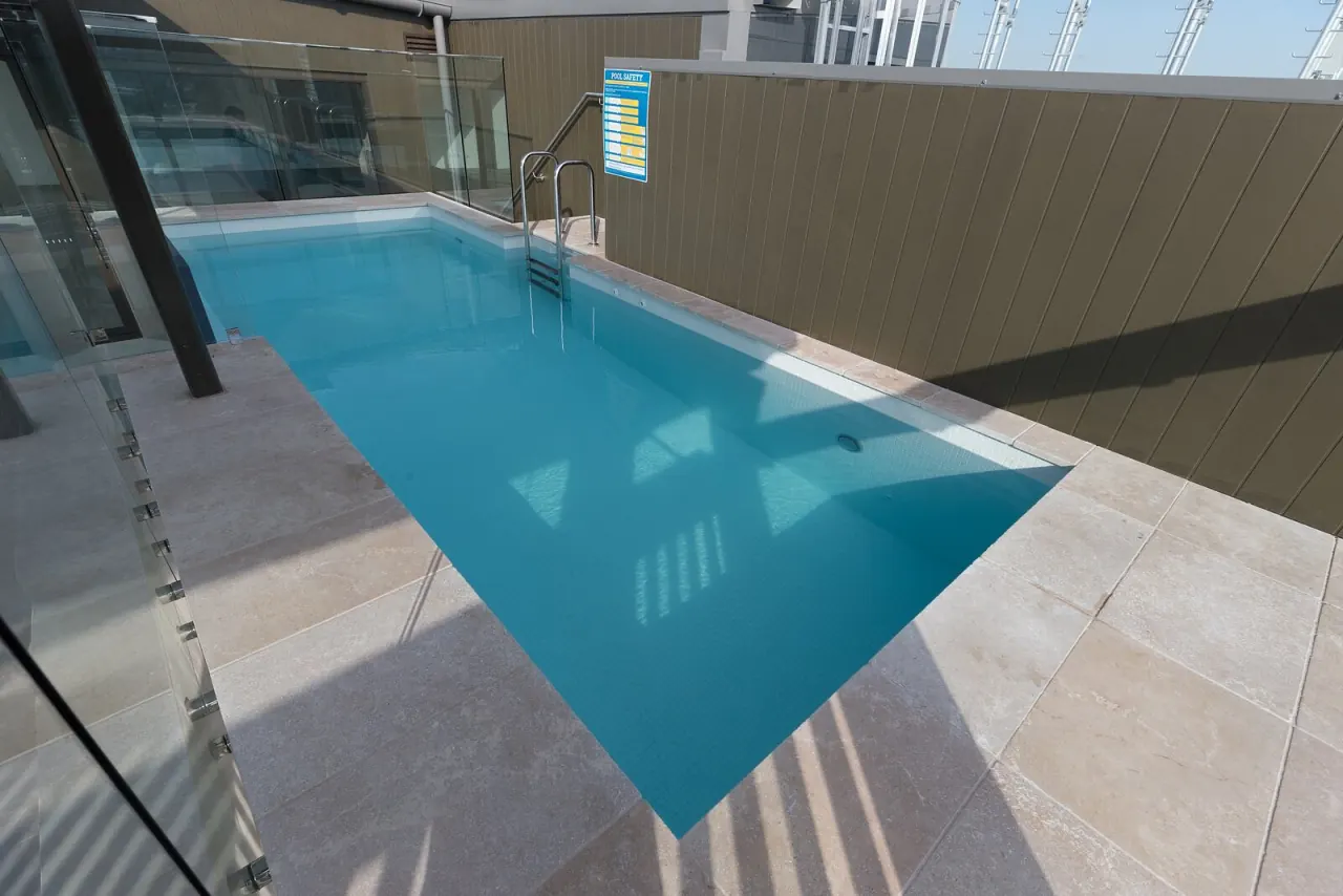 Rooftop pool and view, Woolooware Bay Stage 2